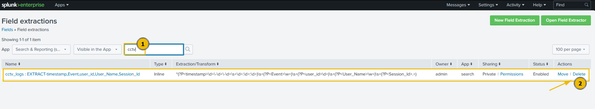 Open Field Extractor