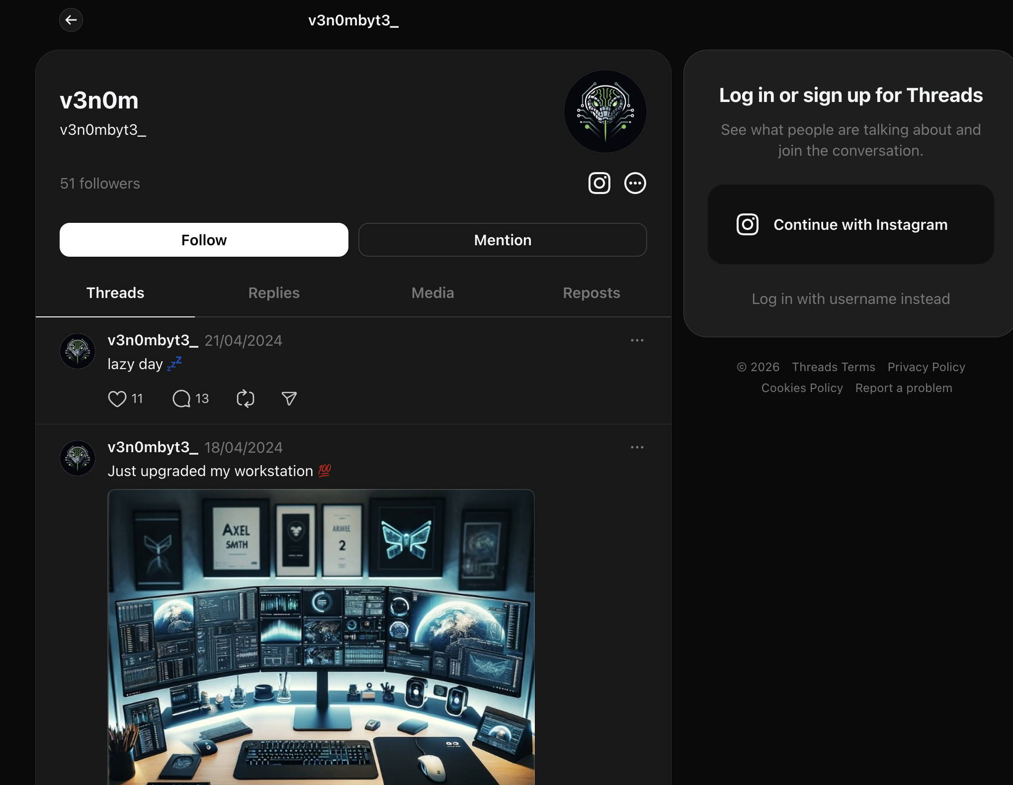 v3n0mbyt3_ Threads profile