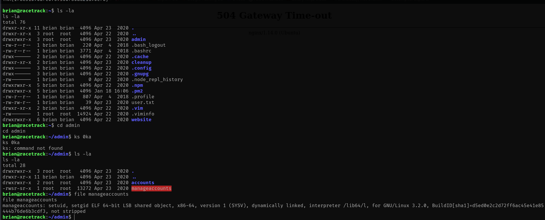 Manage Accounts Binary
